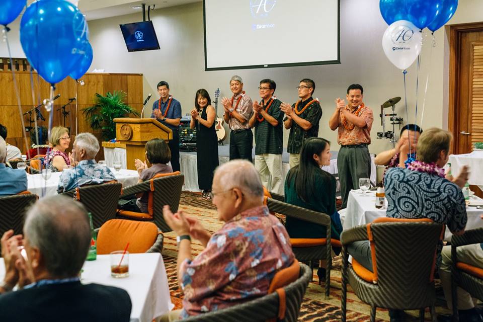 The DataHouse Leadership Team celebrates 40 Years of Innovation with family, friends, co-workers, partners, and special guests